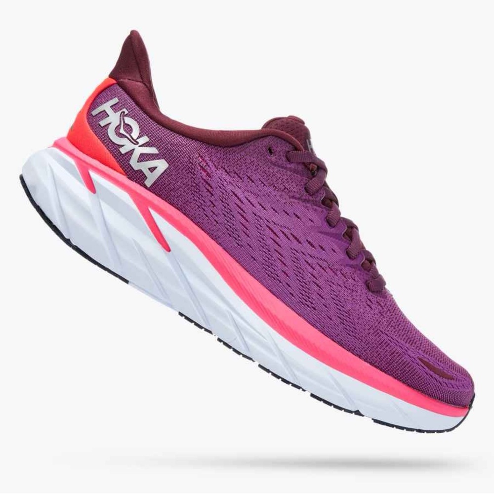 Hoka one one Clifton 8 Women's Purple Running Shoes